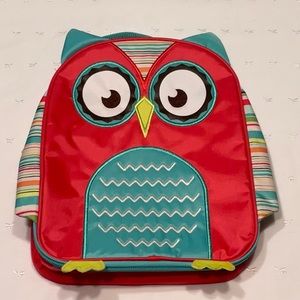 thirty-one Owl Insulated Lunch Tote Zippered and Handle